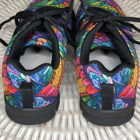 Native Multicolored Feathers Sneaker Male 7 Female 9 - Picture 5 of 10